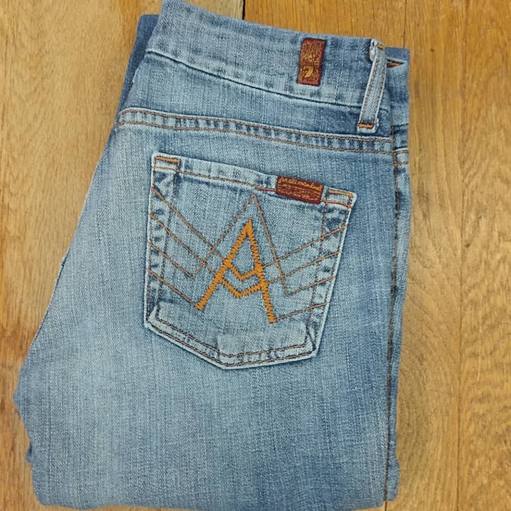7For All Mankind flare jeans size 25